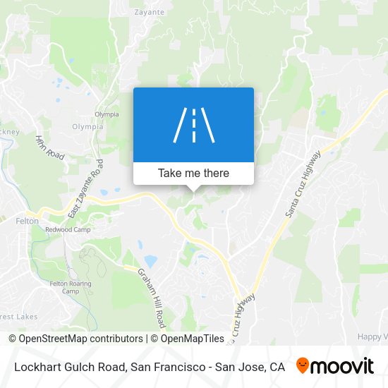 Lockhart Gulch Road map