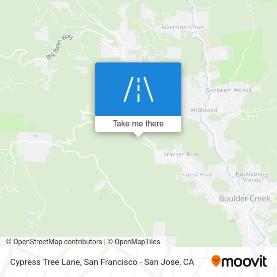 Cypress Tree Lane map