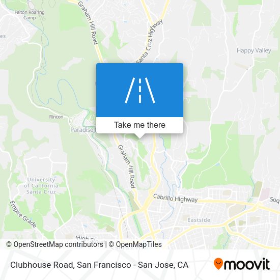 Mapa de Clubhouse Road