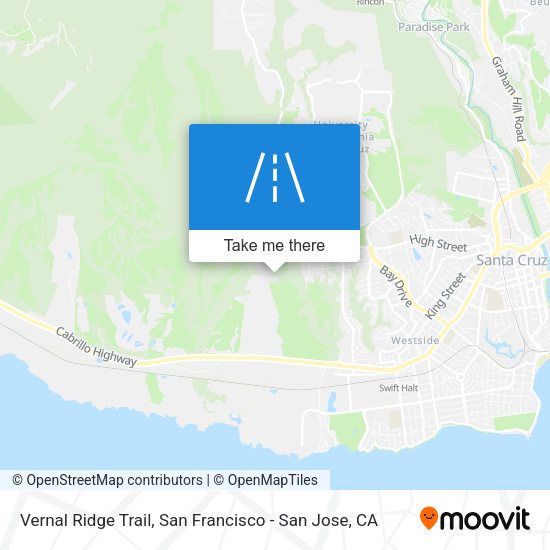 Vernal Ridge Trail map