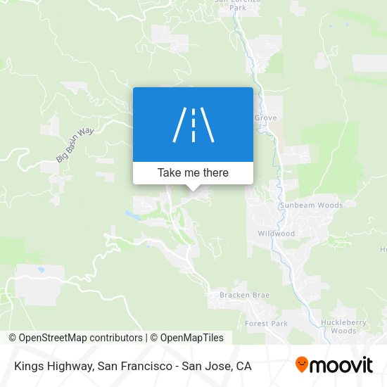 Mapa de Kings Highway