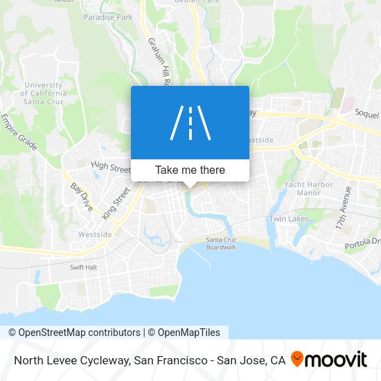 North Levee Cycleway map