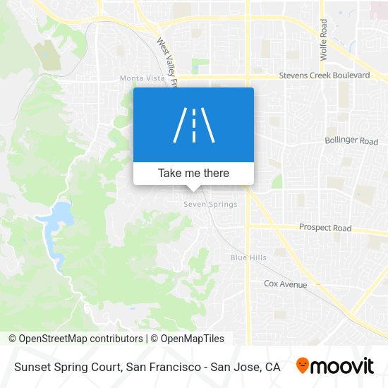 Sunset Spring Court map