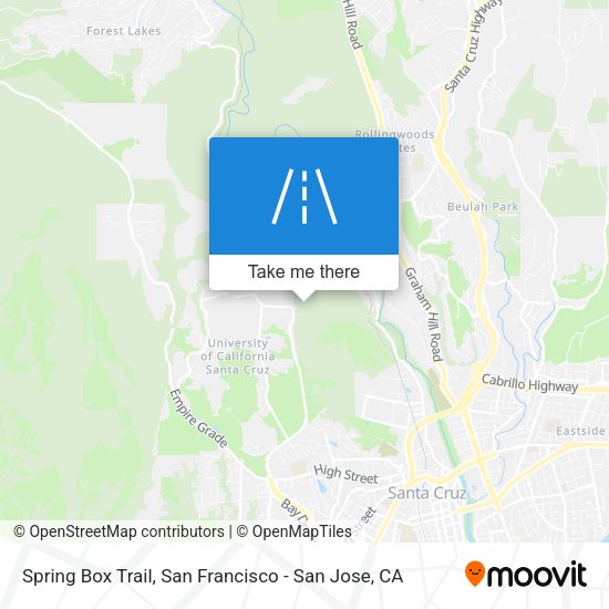 Spring Box Trail map