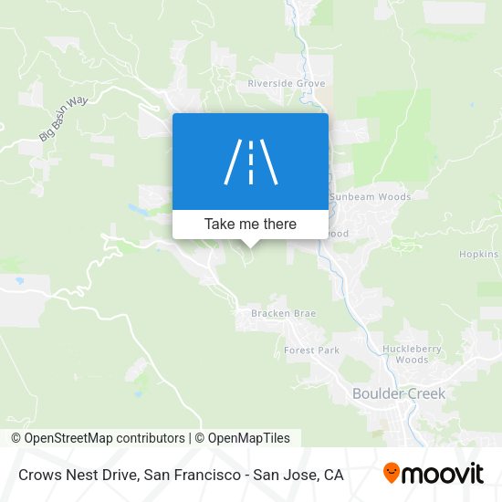 Crows Nest Drive map