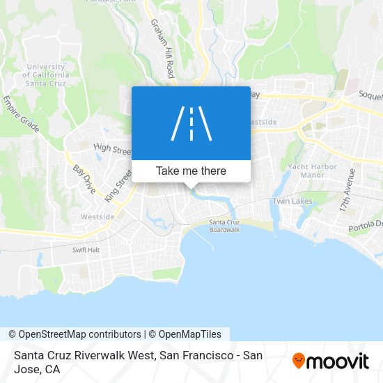 Santa Cruz Riverwalk West map
