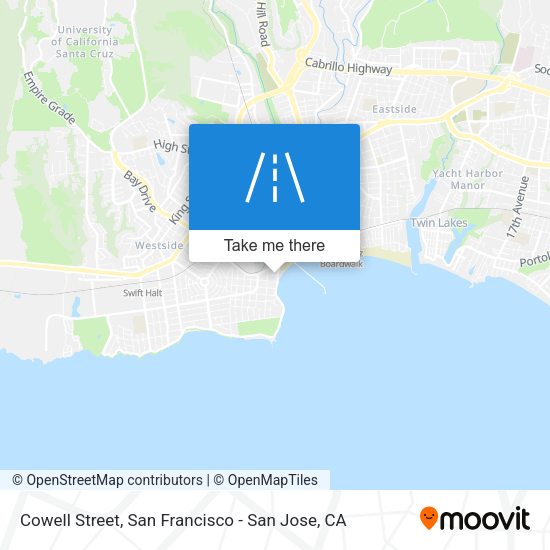 Mapa de Cowell Street
