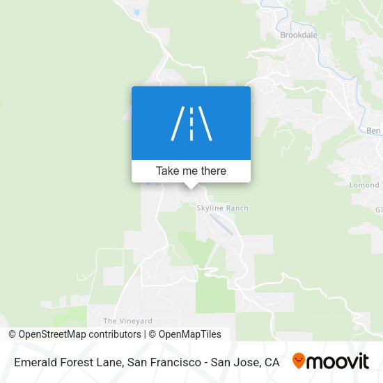 Emerald Forest Lane map
