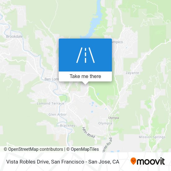 Vista Robles Drive map