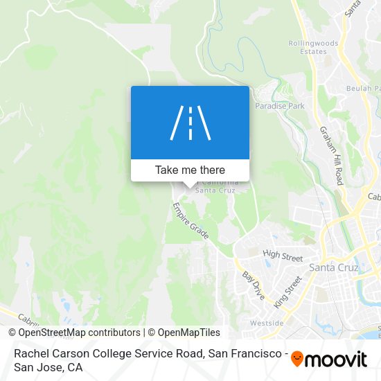 Mapa de Rachel Carson College Service Road