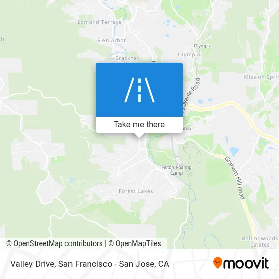 Valley Drive map