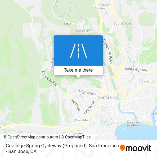 Coolidge-Spring Cycleway (Proposed) map