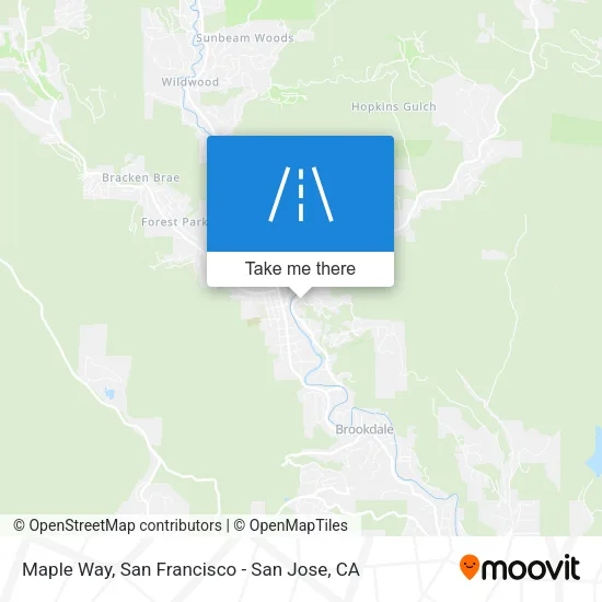 Maple Way map