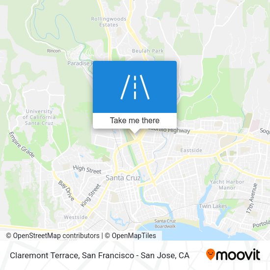 Claremont Terrace map