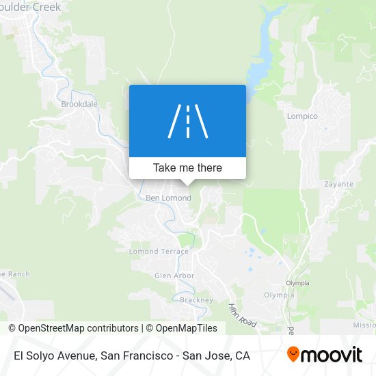 Mapa de El Solyo Avenue