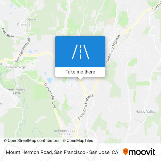 Mount Hermon Road map