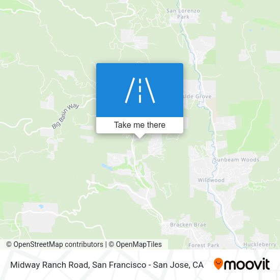 Mapa de Midway Ranch Road