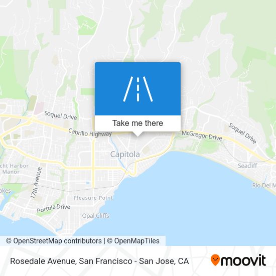 Mapa de Rosedale Avenue