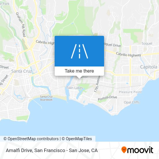 Amalfi Drive map