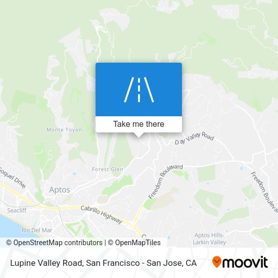 Lupine Valley Road map