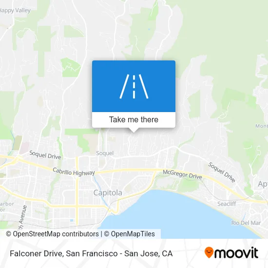 Falconer Drive map