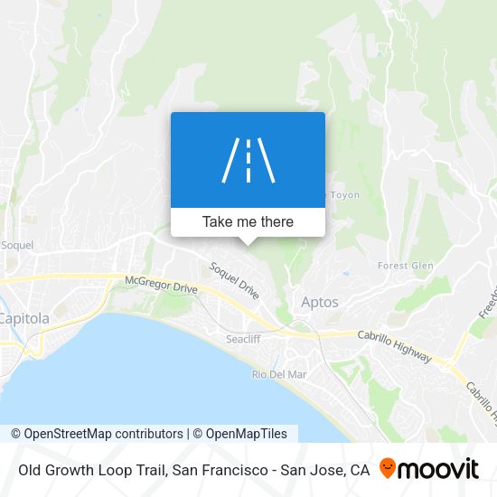 Old Growth Loop Trail map