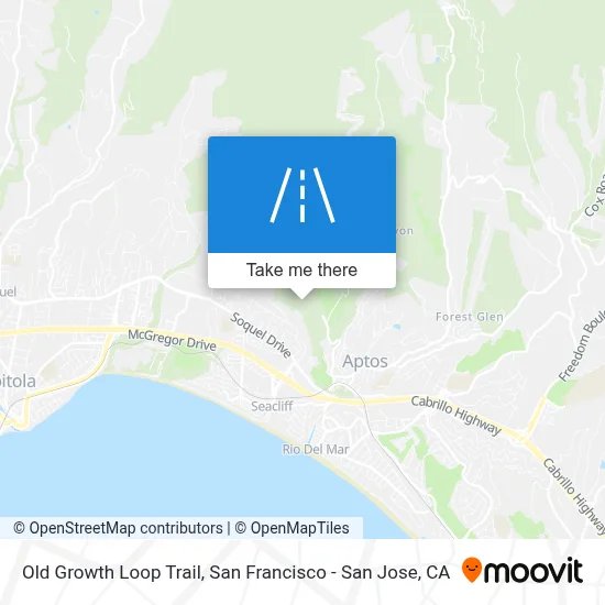 Old Growth Loop Trail map