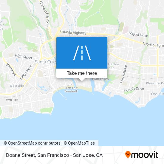 Mapa de Doane Street
