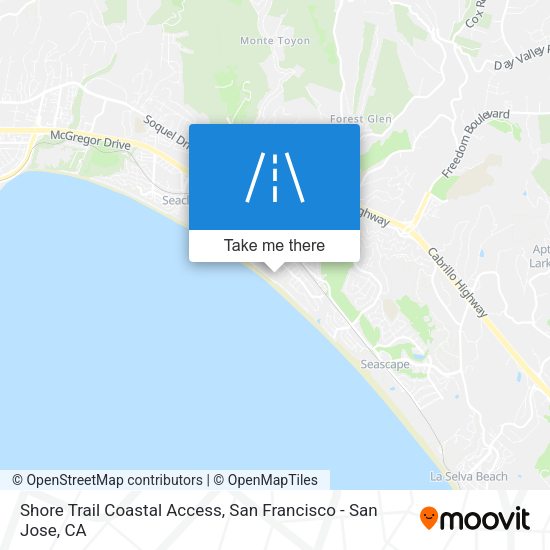 Shore Trail Coastal Access map
