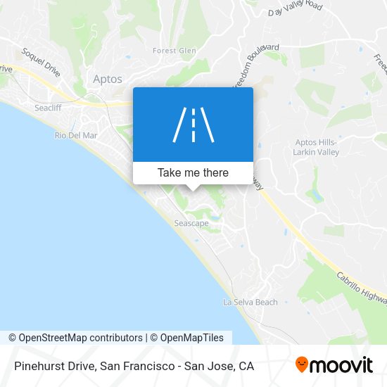 Mapa de Pinehurst Drive