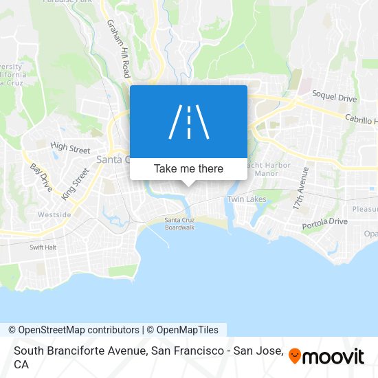 Mapa de South Branciforte Avenue