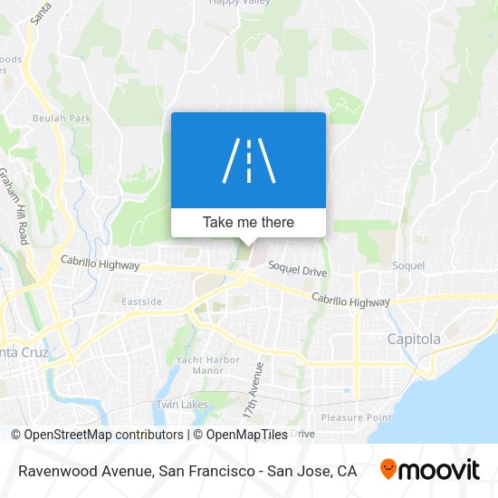 Ravenwood Avenue map
