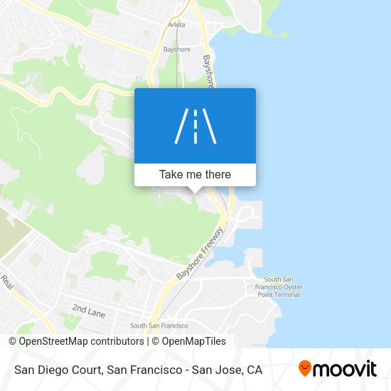 Mapa de San Diego Court