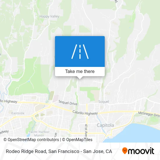 Rodeo Ridge Road map