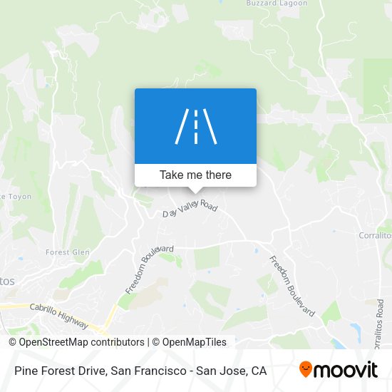 Mapa de Pine Forest Drive