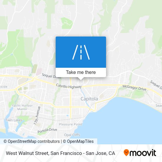 Mapa de West Walnut Street