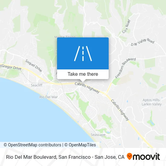 Rio Del Mar Boulevard map
