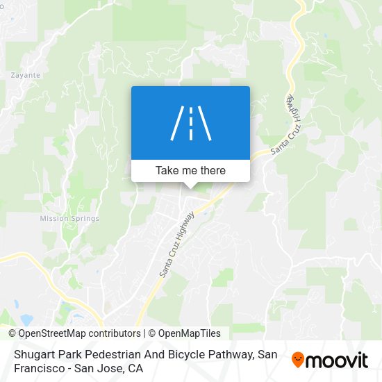 Shugart Park Pedestrian And Bicycle Pathway map