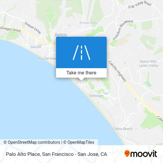 Palo Alto Place map