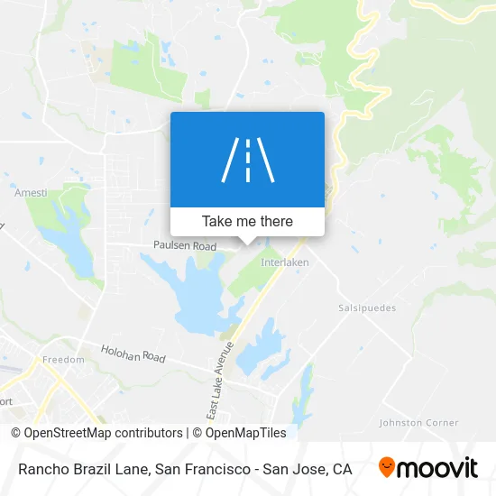 Rancho Brazil Lane map