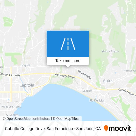 Cabrillo College Drive map
