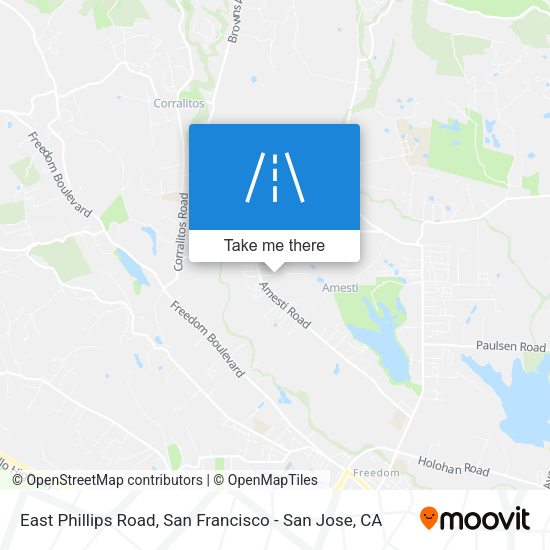 East Phillips Road map