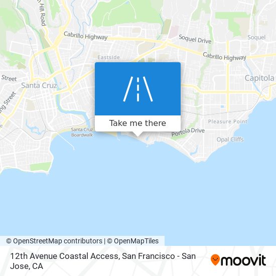12th Avenue Coastal Access map