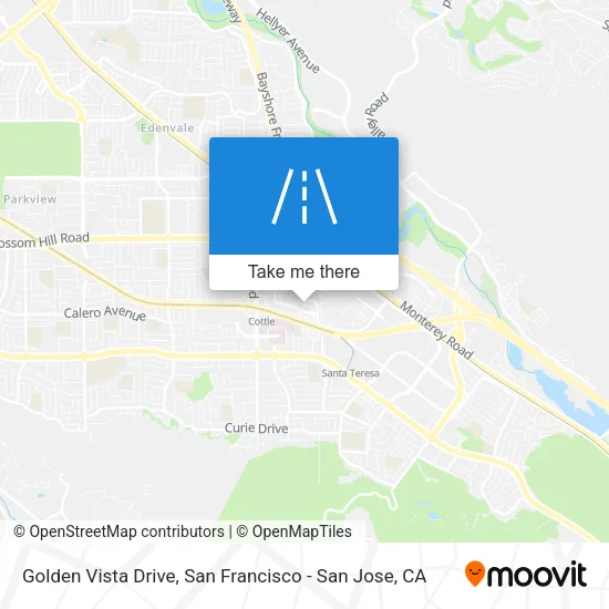 Golden Vista Drive map