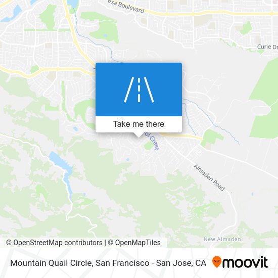 Mountain Quail Circle map