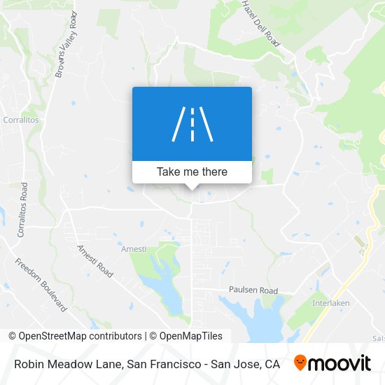 Robin Meadow Lane map