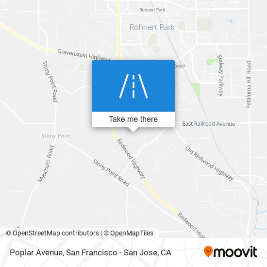 Poplar Avenue map