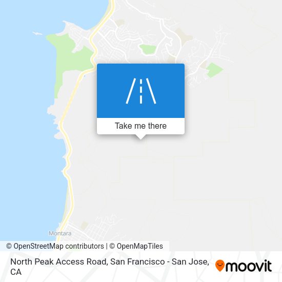 Mapa de North Peak Access Road