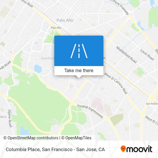 Mapa de Columbia Place