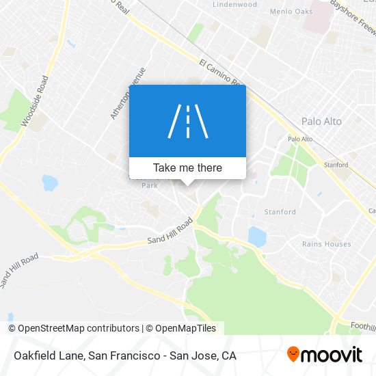 Oakfield Lane map